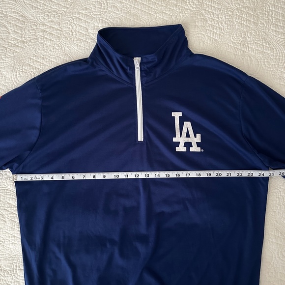 Los Angeles Dodgers Quarter Zip Pullover Top Coca Cola Stadium Promo XL - Picture 5 of 8